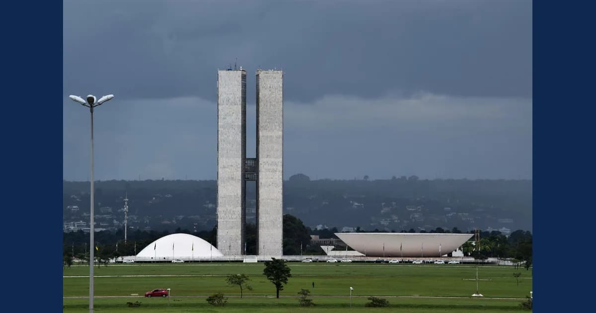 Vue du Congrès national à Brasília, capitale du Brésil.